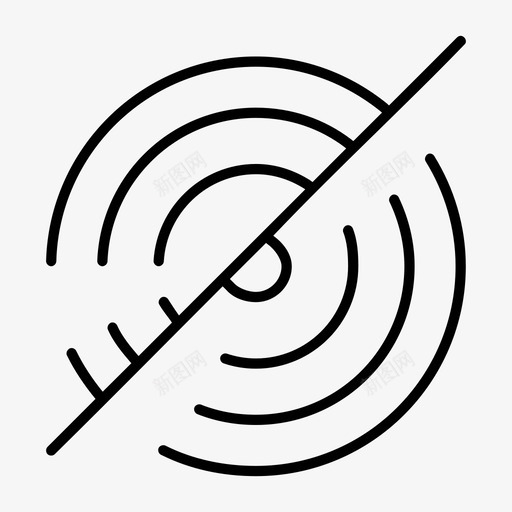 没有wifi连接数字图标svg_新图网 https://ixintu.com 互联网 数字 没有wifi 调制解调器 连接