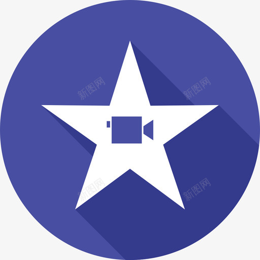 Imovie苹果logos2扁平图标svg_新图网 https://ixintu.com Imovie 扁平 苹果logos2