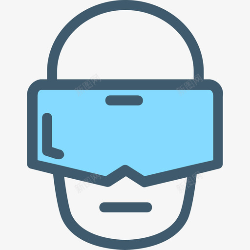 Vr眼镜虚拟现实38线性彩色图标svg_新图网 https://ixintu.com Vr眼镜 线性彩色 虚拟现实38