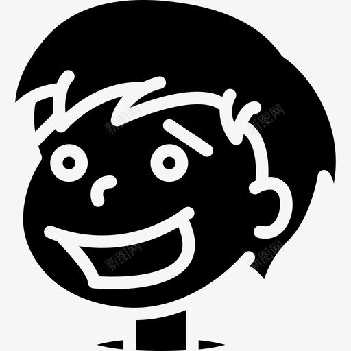 男孩卡通化身填充图标svg_新图网 https://ixintu.com 卡通化身 填充 男孩