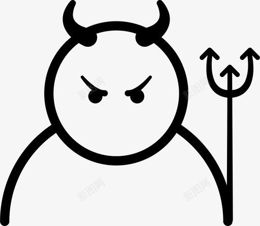 魔鬼表情符号路西法图标svg_新图网 https://ixintu.com 表情符号 路西法 魔鬼