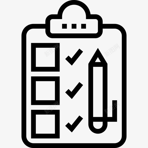 列表项目管理4线性图标svg_新图网 https://ixintu.com 列表 线性 项目管理4