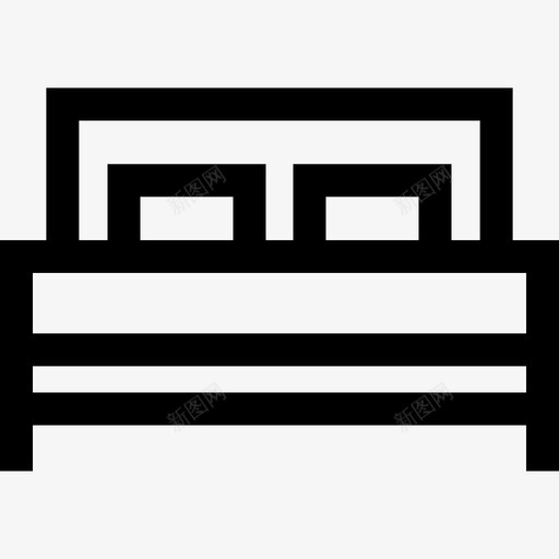 床早上常规10直线型图标svg_新图网 https://ixintu.com 床 早上常规10 直线型
