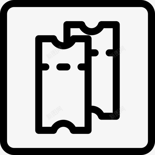 车票导向2直线型图标svg_新图网 https://ixintu.com 导向2 直线型 车票