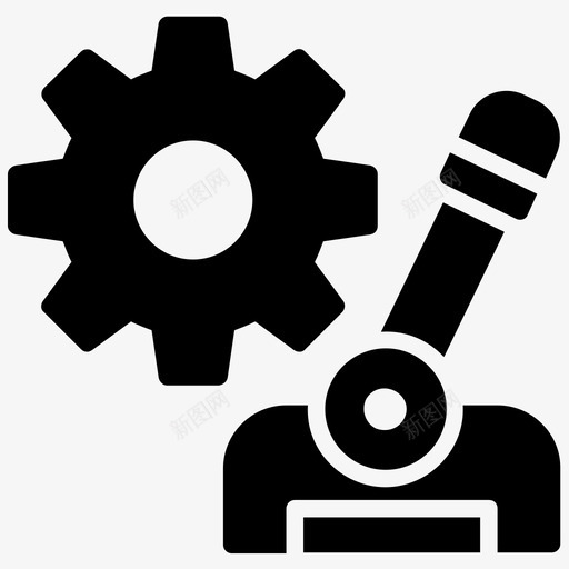 工业机器人制造机器人机械手图标svg_新图网 https://ixintu.com 制造机器人 工业机器人 工业过程字形图标 机器人技术 机械手 机械手臂