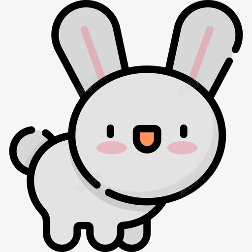 兔子秋天16线性颜色图标svg_新图网 https://ixintu.com 兔子 秋天16 线性颜色