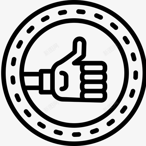 肯定手像图标svg_新图网 https://ixintu.com 像 好 手 竖起大拇指 肯定