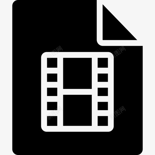 视频文件文件和文件4填充图标svg_新图网 https://ixintu.com 填充 文件和文件4 视频文件