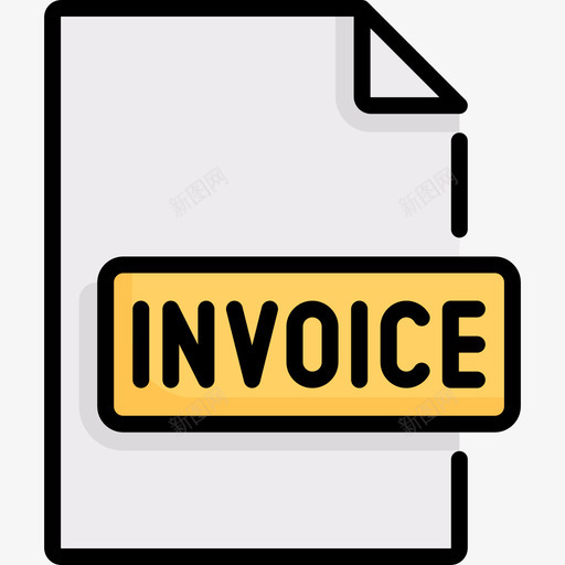 发票电子商务41线颜色图标svg_新图网 https://ixintu.com 发票 电子商务41 线颜色