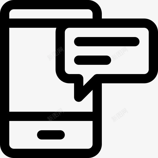 智能手机就业2线性图标svg_新图网 https://ixintu.com 就业2 智能手机 线性