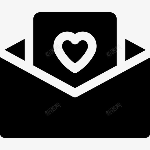 信情人节32已填写图标svg_新图网 https://ixintu.com 信 已填写 情人节32