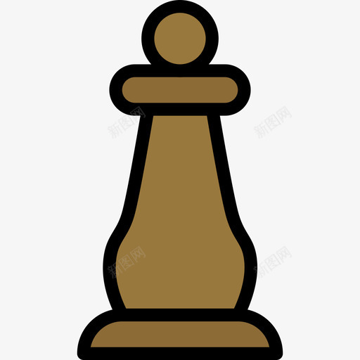 国际象棋游戏19线颜色图标svg_新图网 https://ixintu.com 国际象棋 游戏19 线颜色