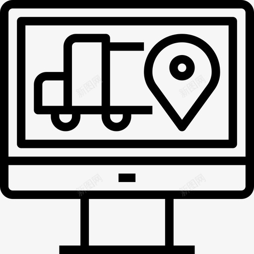 跟踪后勤6直线图标svg_新图网 https://ixintu.com 后勤6 直线 跟踪