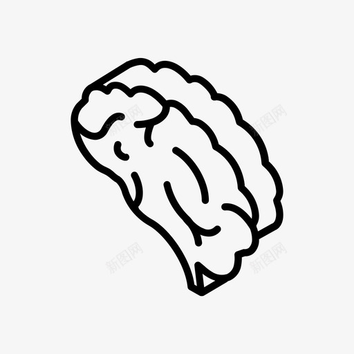 brain3d透视思考图标svg_新图网 https://ixintu.com 3d图标lanchix项目 brain3d 思考 透视