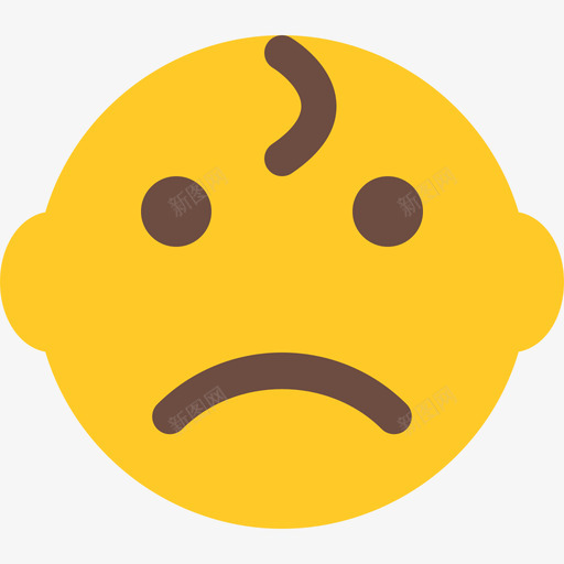 宝贝表情2平淡图标svg_新图网 https://ixintu.com 宝贝 平淡 表情2