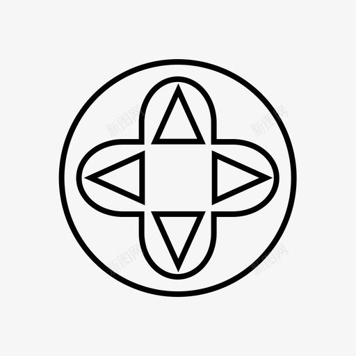 d盘箭头游戏板图标svg_新图网 https://ixintu.com d盘 棒 游戏 游戏板 游戏棒 游戏站 箭头