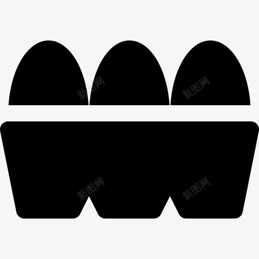 鸡蛋食物61填充图标svg_新图网 https://ixintu.com 填充 食物61 鸡蛋
