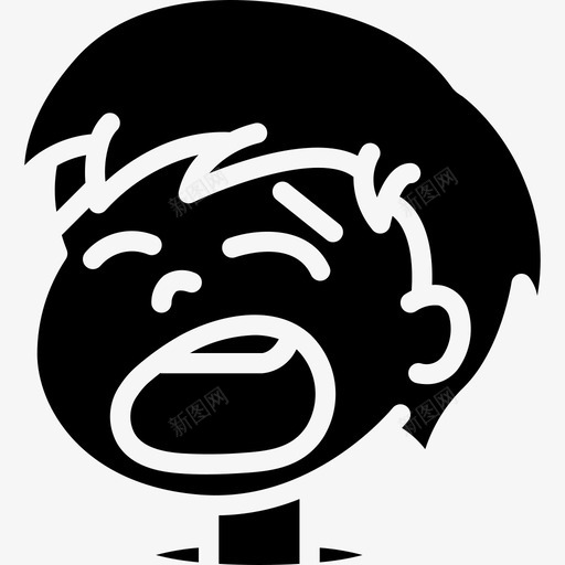 男孩卡通化身填充图标svg_新图网 https://ixintu.com 卡通化身 填充 男孩