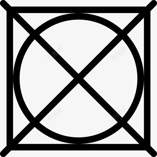 烘干纺织品护理线性图标svg_新图网 https://ixintu.com 烘干 纺织品护理 线性