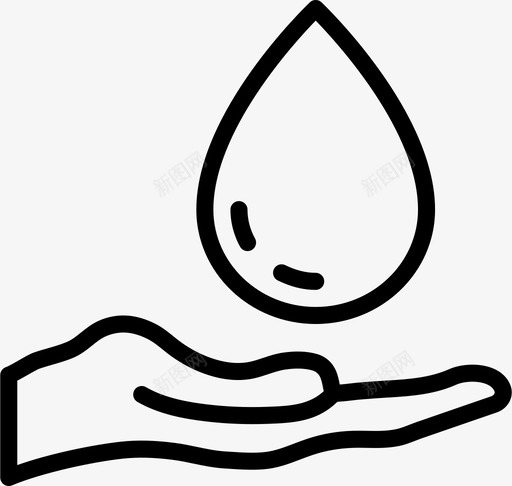 给水生态绿色图标svg_新图网 https://ixintu.com 再循环 星球 污染 漂亮的生态概要 生态 给水 绿色