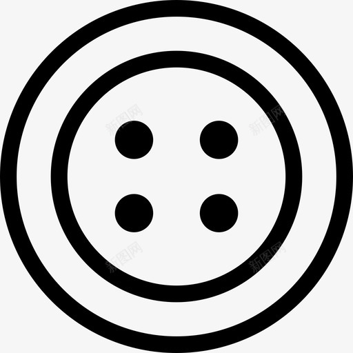 钮扣缝18线状图标svg_新图网 https://ixintu.com 线状 缝18 钮扣