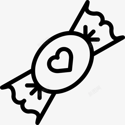 糖果浪漫生活方式8直系图标svg_新图网 https://ixintu.com 浪漫生活方式8 直系 糖果