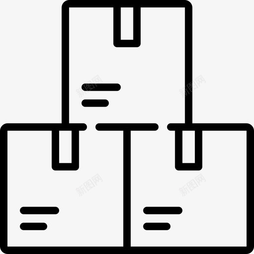 包电子商务40线性图标svg_新图网 https://ixintu.com 包 电子商务40 线性