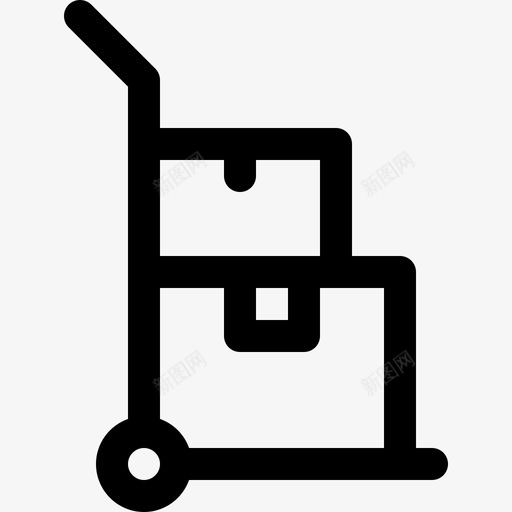 手推车购物56直线型图标svg_新图网 https://ixintu.com 手推车 直线型 购物56