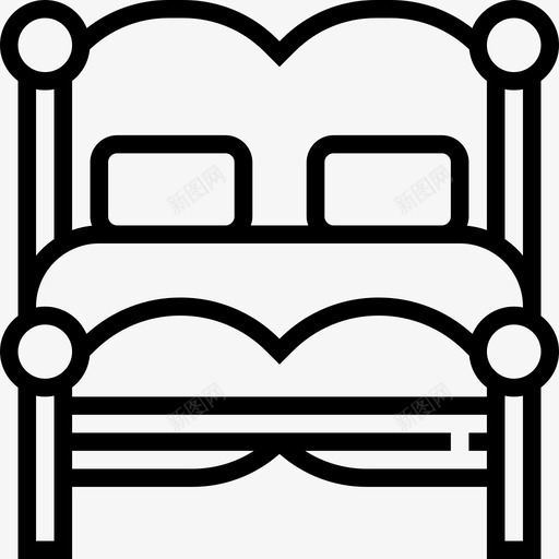 扇子复古装饰2线状图标svg_新图网 https://ixintu.com 复古装饰2 扇子 线状