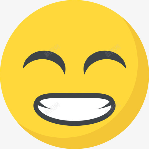 开心笑脸4平淡图标svg_新图网 https://ixintu.com 平淡 开心 笑脸4