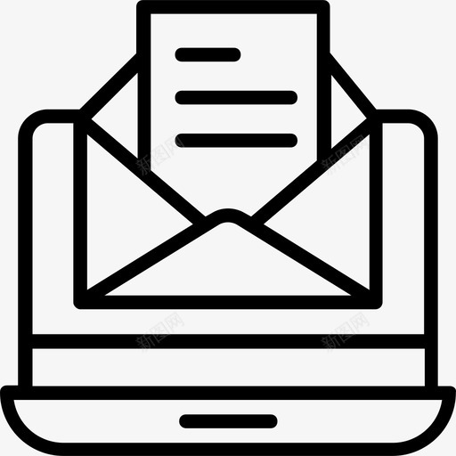 电子邮件商务和财务31浅圆形图标svg_新图网 https://ixintu.com 商务和财务31 浅圆形 电子邮件