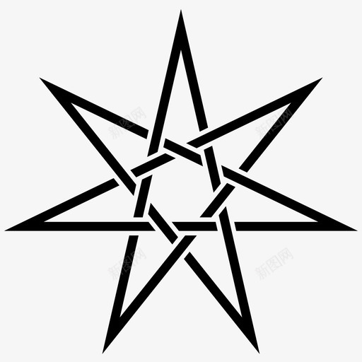 七巧板深奥神秘图标svg_新图网 https://ixintu.com 七巧板 七角 星星 深奥 神秘