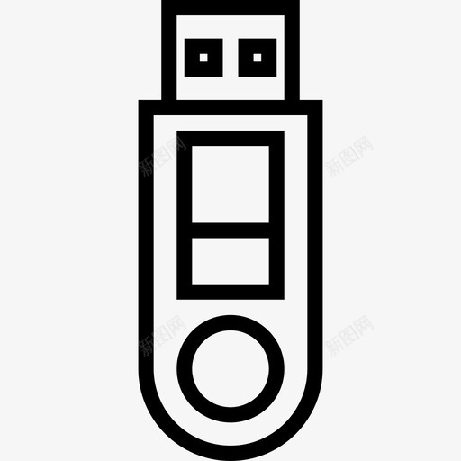 Usb小工具2线性图标svg_新图网 https://ixintu.com Usb 小工具2 线性