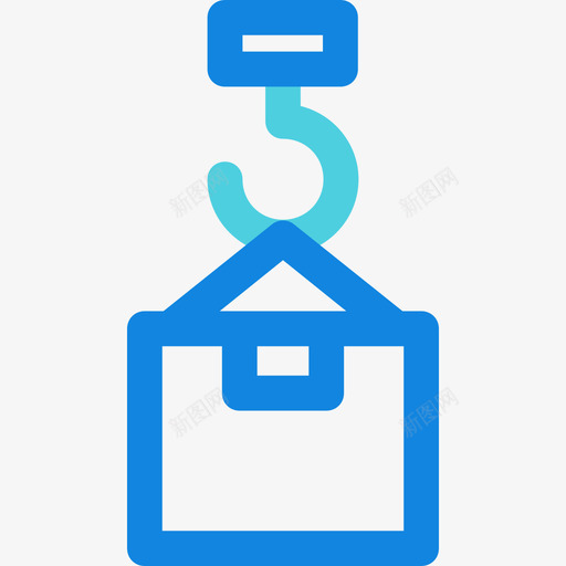 53号运输箱蓝色直线图标svg_新图网 https://ixintu.com 53号运输箱 蓝色直线