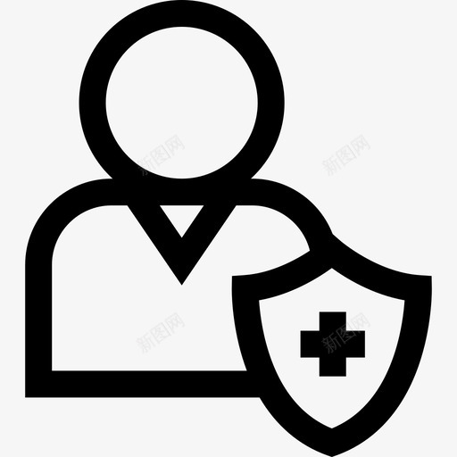 用户人力资源18直线型图标svg_新图网 https://ixintu.com 人力资源18 用户 直线型