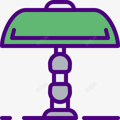 台灯家具户线颜色图标svg_新图网 https://ixintu.com 台灯 家具户 线颜色