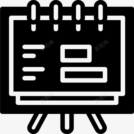 财务报表公司工作图标svg_新图网 https://ixintu.com 公司 办公室 工作 财务报表