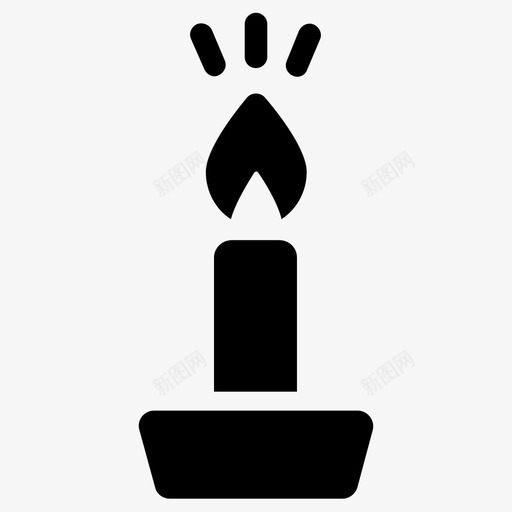 蜡烛圣诞蜡烛火焰图标svg_新图网 https://ixintu.com 光 圣诞蜡烛 浪漫 火焰 蜡烛