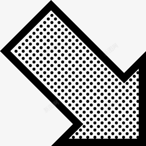 右下箭头对齐右下图标svg_新图网 https://ixintu.com 位置 右下 右下箭头 对齐 方向 点