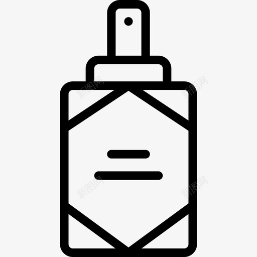 香水女性配件线性图标svg_新图网 https://ixintu.com 女性配件 线性 香水