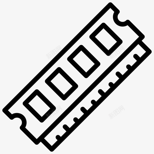 内存计算机硬件计算机内存图标svg_新图网 https://ixintu.com 内存 存储设备 机器人工程线图标 计算机内存 计算机硬件
