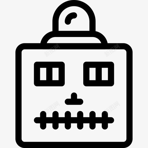 机器人机器人4线性图标svg_新图网 https://ixintu.com 机器人 机器人4 线性