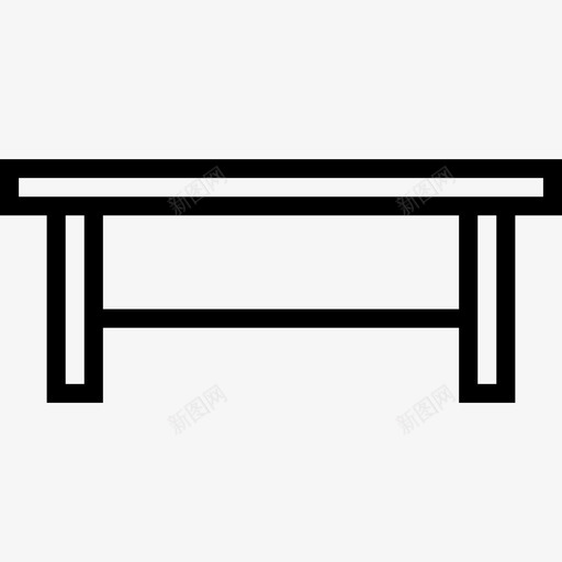 桌子家用家具6直线型图标svg_新图网 https://ixintu.com 家用家具6 桌子 直线型
