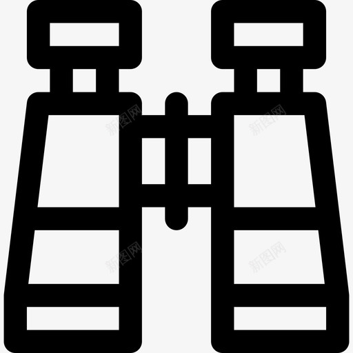 双筒望远镜森林7号直线型图标svg_新图网 https://ixintu.com 双筒望远镜 森林7号 直线型