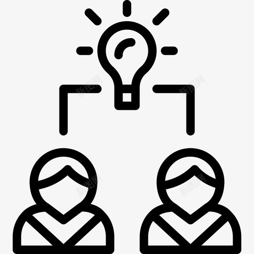 思想商业和金融40线性图标svg_新图网 https://ixintu.com 商业和金融40 思想 线性