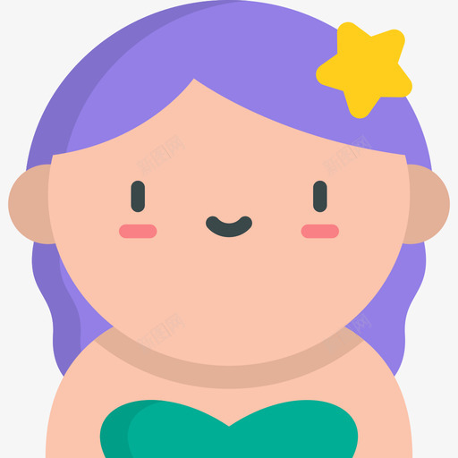 美人鱼阿凡达31扁平图标svg_新图网 https://ixintu.com 扁平 美人鱼 阿凡达31