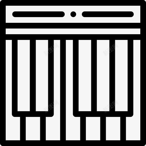 钢琴爱好和自由时间3线性图标svg_新图网 https://ixintu.com 爱好和自由时间3 线性 钢琴
