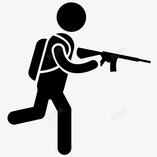 士兵战士军人图标svg_新图网 https://ixintu.com 军事雕文图标 军人 士兵 小队 战士 特警