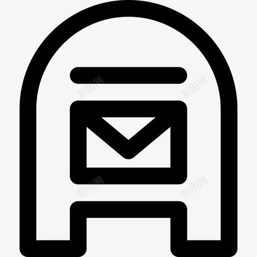 邮箱城市元素11线性图标svg_新图网 https://ixintu.com 城市元素11 线性 邮箱