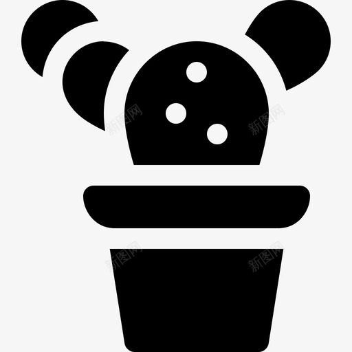 刺梨室内植物6填充图标svg_新图网 https://ixintu.com 刺梨 填充 室内植物6